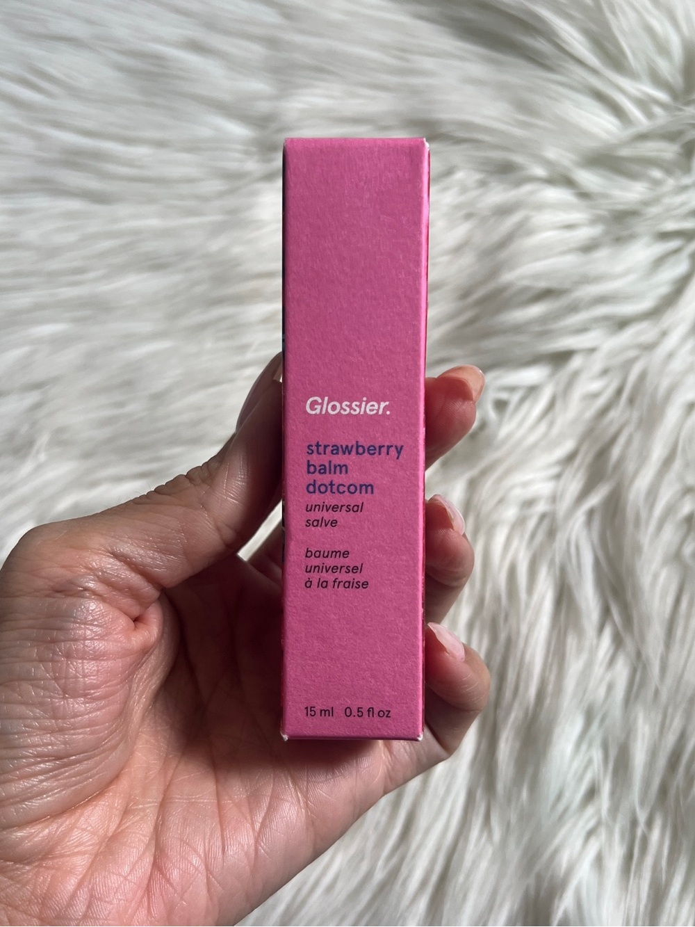 Glossier Strawberry Balm Dotcom